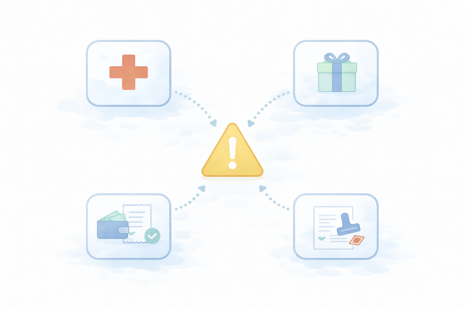 20万円以下でも必要になりやすい落とし穴（テキストなし図解）