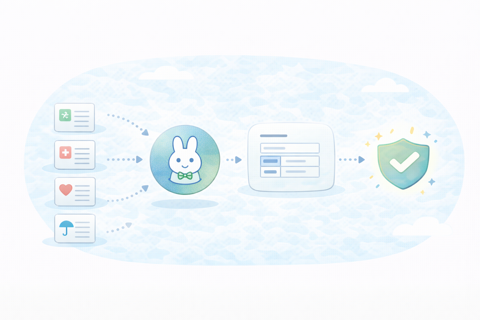マイナポータル連携で時短（テキストなし図解）