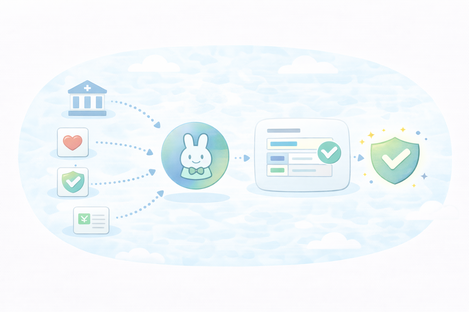 マイナポータル連携の全体像（テキストなし図解）