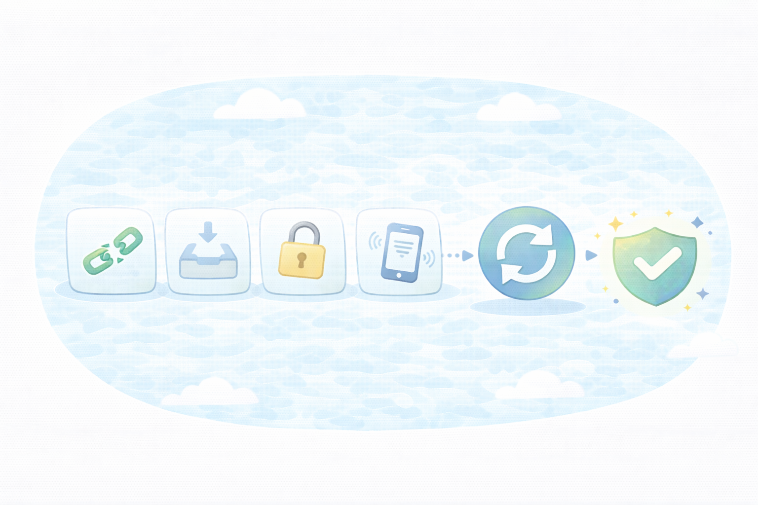 マイナポータル連携の詰まりポイント（テキストなし図解）