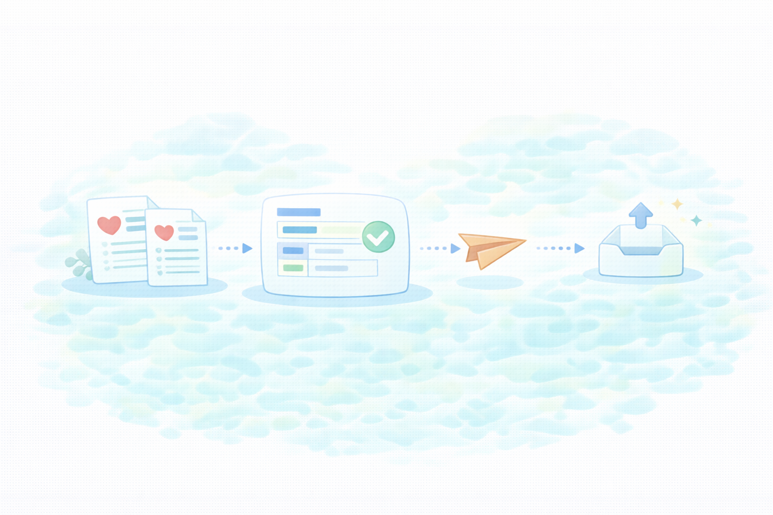 医療費控除で申告する流れ（テキストなし図解）