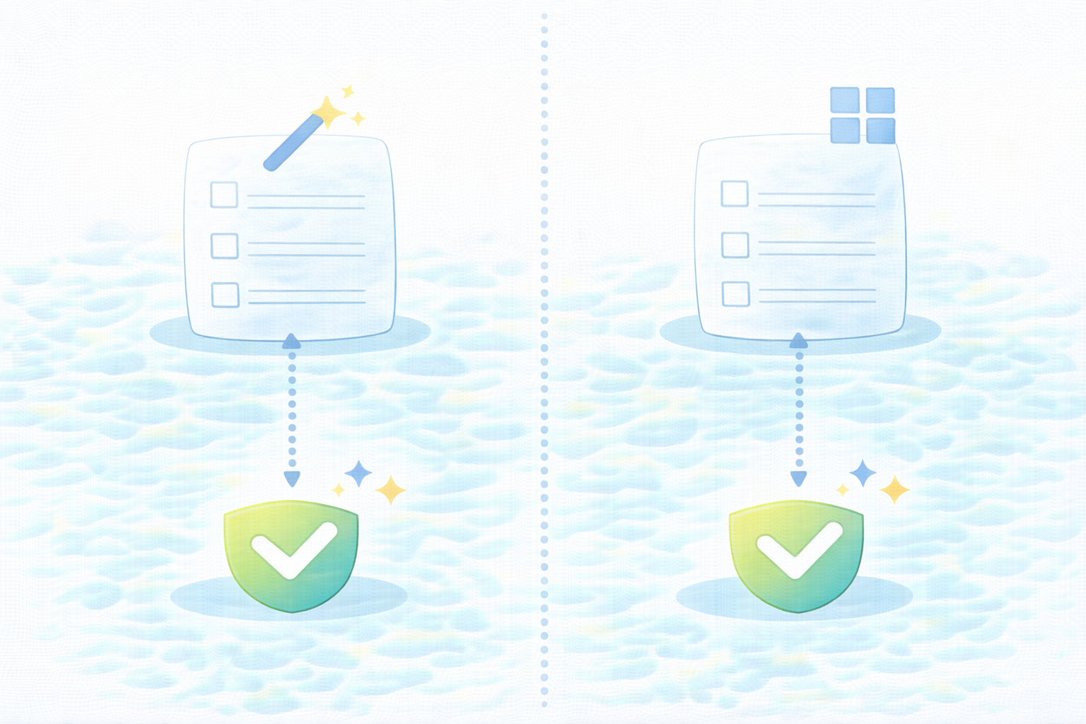 freeeとマネーフォワードの違い（テキストなし図解）