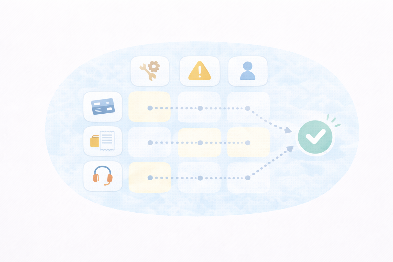 無料の限界（機能×制約×対象）（テキストなし図解）