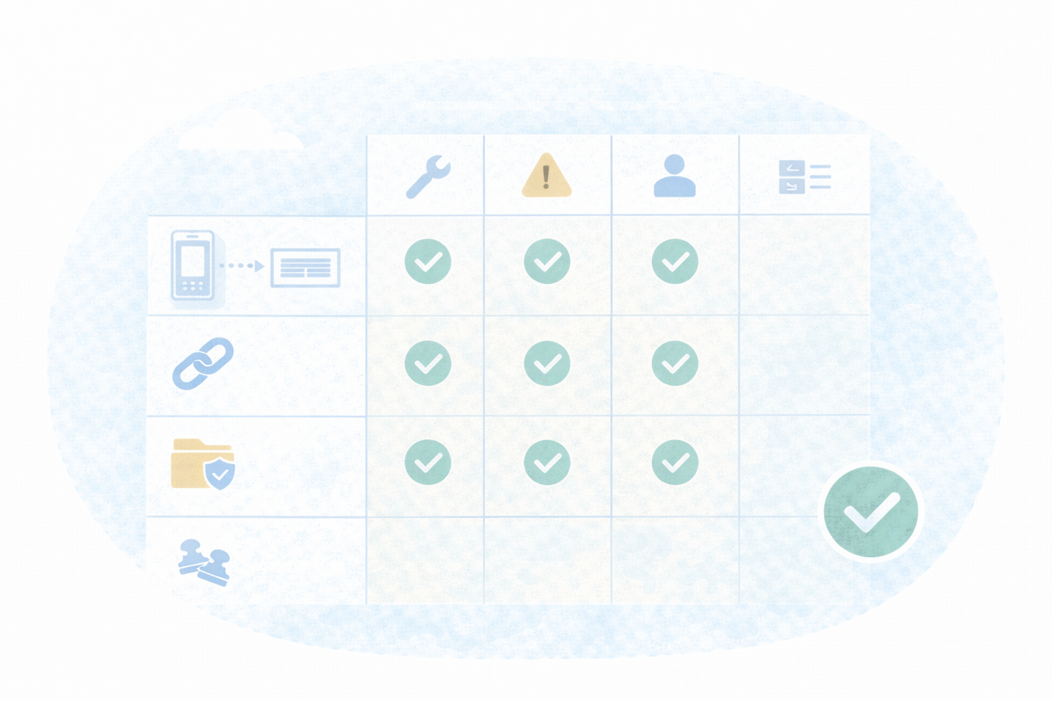 撮影比較（機能×制約×対象）（テキストなし図解）