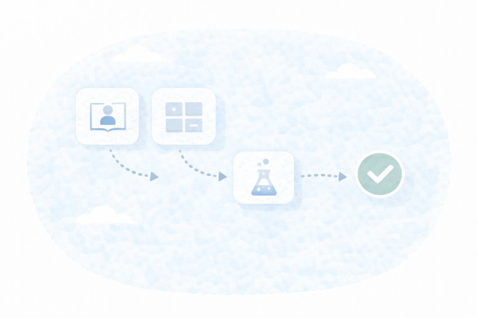 2択＋無料体験（テキストなし図解）