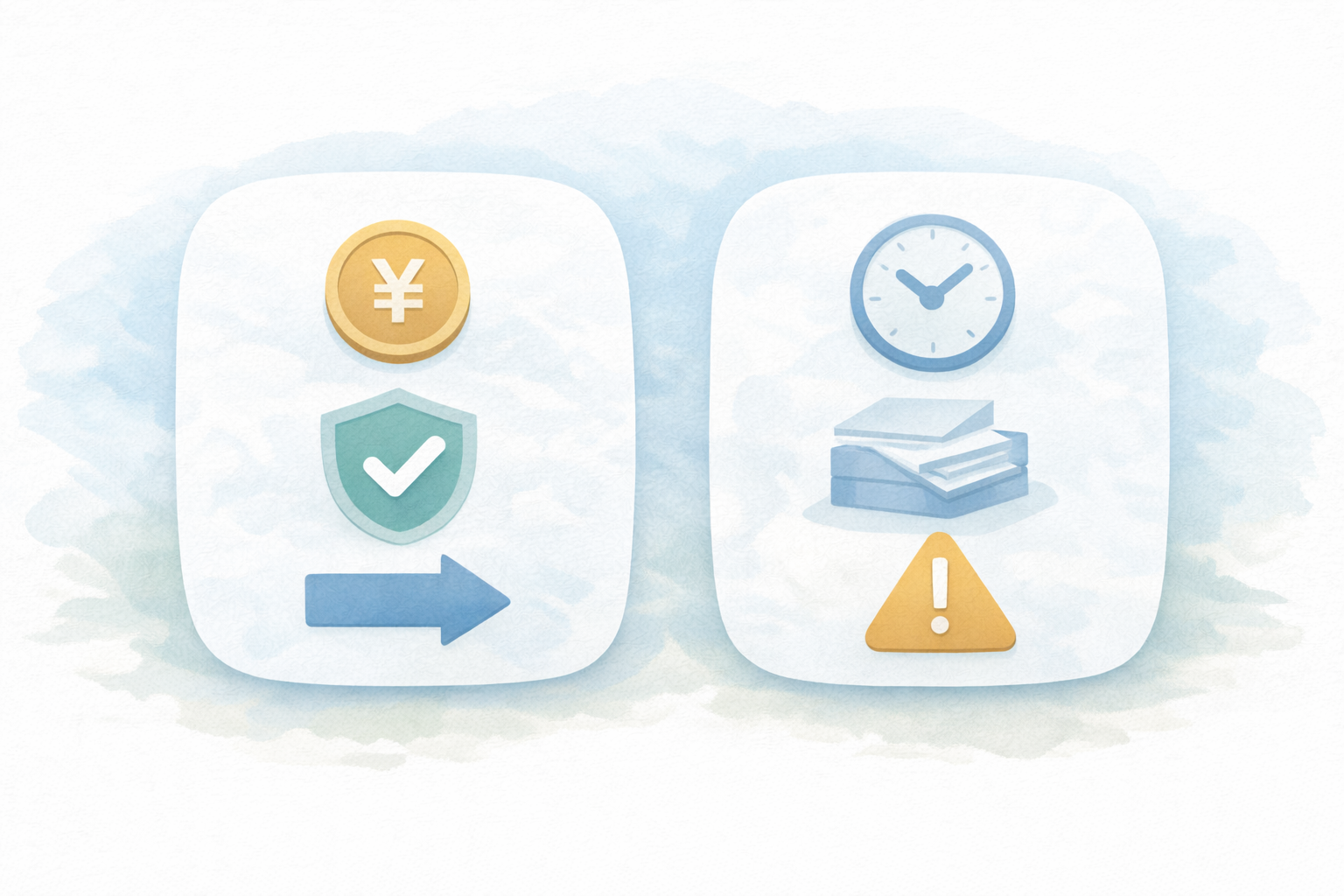 青色のメリット・デメリット（テキストなし図解）