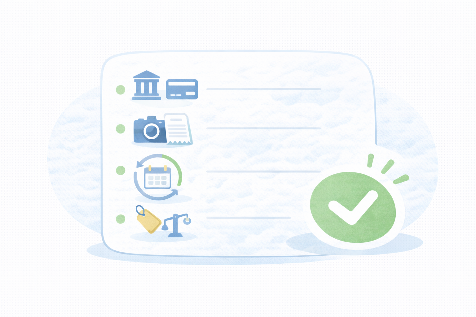 最小準備チェック（テキストなし図解）