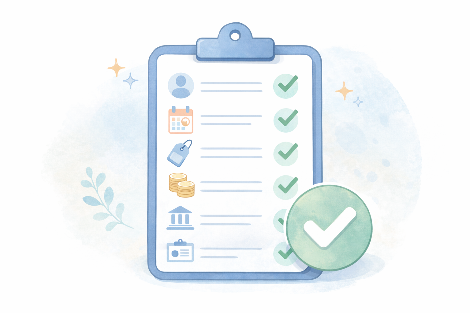 請求書の最低限チェック（テキストなし図解）