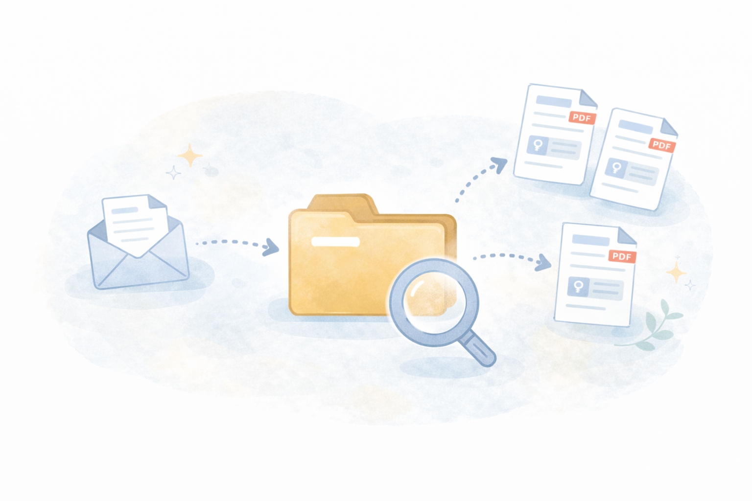 控えの保存（テキストなし図解）