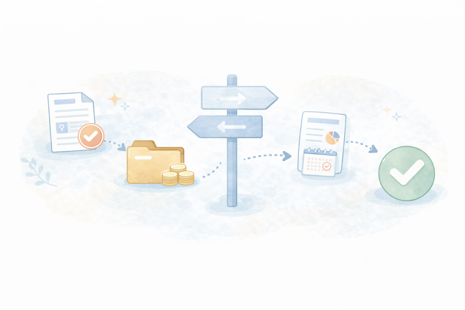 次のステップ（テキストなし図解）