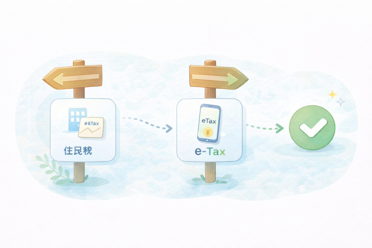 会社バレ/手続きミス（テキストなし図解）