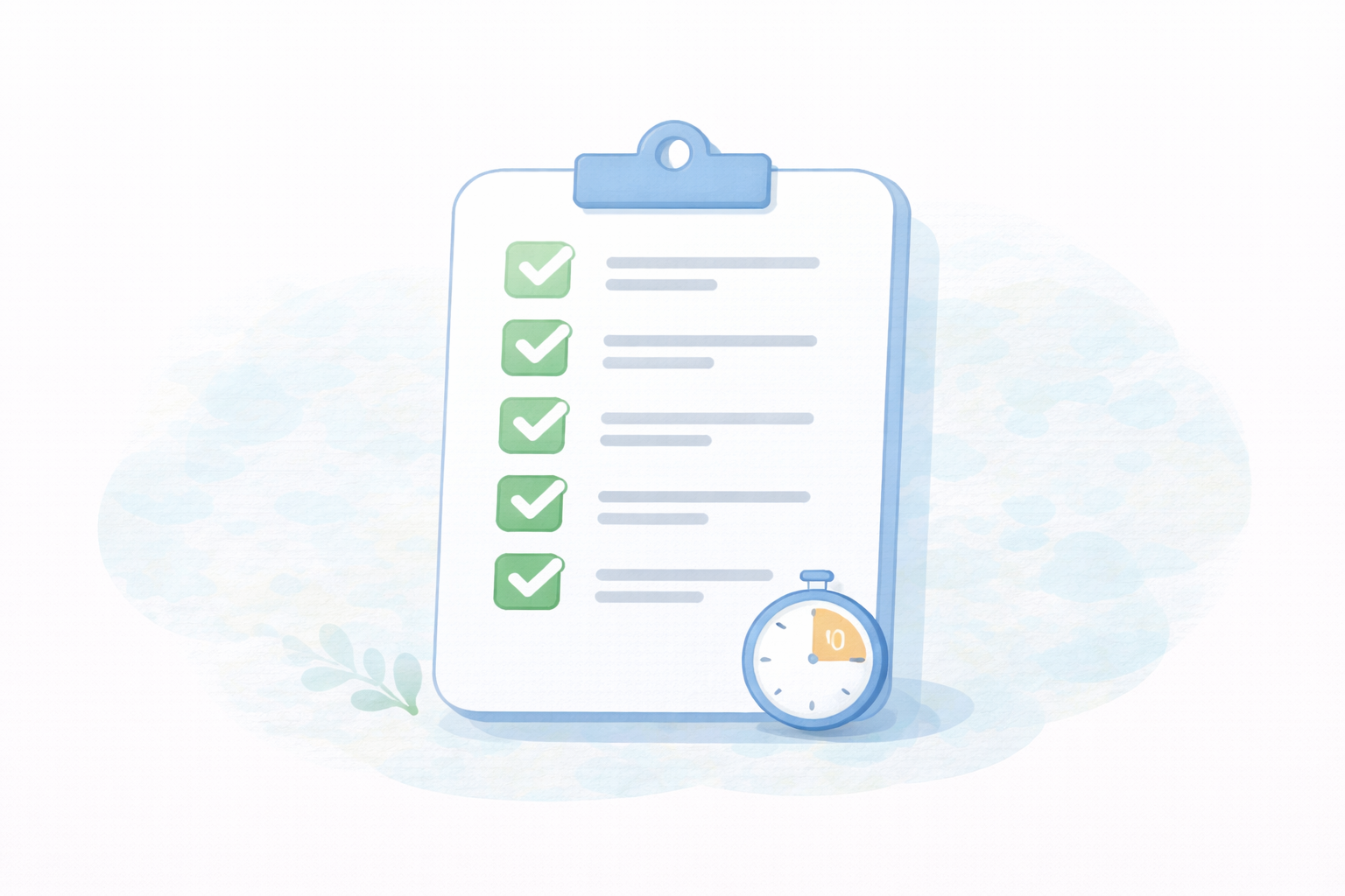 提出前10分チェック（テキストなし図解）